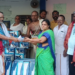 திருக்கடையூரில் அரசு பள்ளிக்கு மின்விசிறிகள் இருக்ககள் வழங்கிய அர்ச்சகர்கள் சங்கத்தினர் நன்றி
