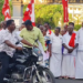 நாகையில் எம்பி தலைமையில் நடைபெற்ற ஆர்ப்பாட்டத்தில் மது போதையில் அலப்பறையில் ஈடுபட்ட நபரால் பரபரப்பு