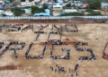 போதைக்கு எதிராக நாகையில் அதிர வைத்த 3,000 கல்லூரி மாணவர்கள்!  வானில் இருந்து ட்ரோன் பார்வை