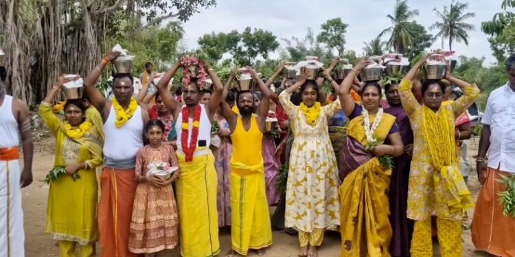 கஞ்சாநரம் கிராமத்தில் பிடாரியம்மன் ஆலயத்தில் ஆடி வெள்ளியை முன்னிட்டு பால்குடம் திருவிழா