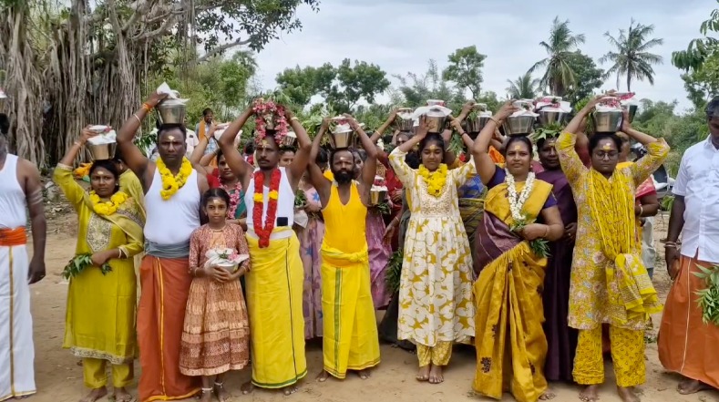 கஞ்சாநரம் கிராமத்தில் பிடாரியம்மன் ஆலயத்தில் ஆடி வெள்ளியை முன்னிட்டு பால்குடம் திருவிழா
