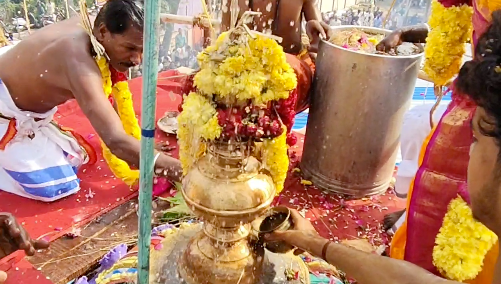 குத்தாலம் அருகே வில்லியநல்லூரில் உள்ள பிரசித்தி பெற்ற திரெளபதி அம்மன் கோயில் கும்பாபிஷேகம்