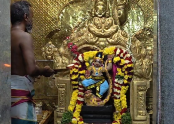 மயிலாடுதுறையில் உள்ள ஶ்ரீகாளிங்க நர்த்தன கிருஷ்ணன் கோயிலில் 105-ஆம் ஆண்டு கிருஷ்ண ஜெயந்தி விழா
