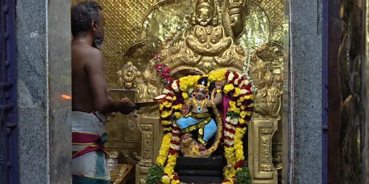 மயிலாடுதுறையில் உள்ள ஶ்ரீகாளிங்க நர்த்தன கிருஷ்ணன் கோயிலில் 105-ஆம் ஆண்டு கிருஷ்ண ஜெயந்தி விழா