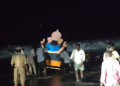 விநாயகர் சதுர்த்தி விழாவை முன்னிட்டு தரங்கம்பாடி தாலுக்கா பகுதியில் விநாயகர் சிலைகள் ஊர்வலம்