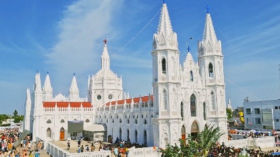  வேளாங்கண்ணி புனித ஆரோக்கிய மாதா பேராலய ஆண்டு பெருவிழா இன்று மாலை கொடியேற்றம்