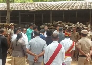 வாணியம்பாடி ஒருங்கிணைந்த நீதிமன்ற வளாக கட்டிடம் அமைவது குறித்து நீதிபதி பாலாஜி ஆய்வு