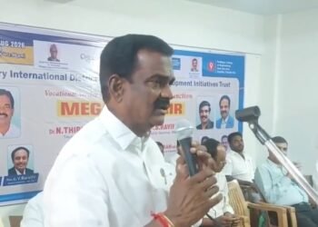 தனியார் வேலை வாய்ப்பு முகாமில் திருப்பத்தூர் சட்டமன்ற உறுப்பினர் இளைஞர்கள் மத்தியில் ஊக்க உரை
