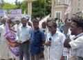 திடீரென்று பெய்த மழை காரணமாக நெல் மூட்டைகள், மழையில் நனைந்து சேதம்விவசாயிகள் வேதனை