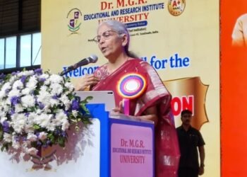 MGRபல்கலைக்கழக 36-வது பட்டமளிப்பு விழா: மத்திய நிதியமைச்சர் நிர்மலா சீதாராமன் பங்கேற்பு