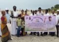 சர்வதேச கடற்கரை தூய்மை தினம் தரங்கம்பாடி கடற்கரையில் 750 கிலோ குப்பைகள் அகற்ற பணி