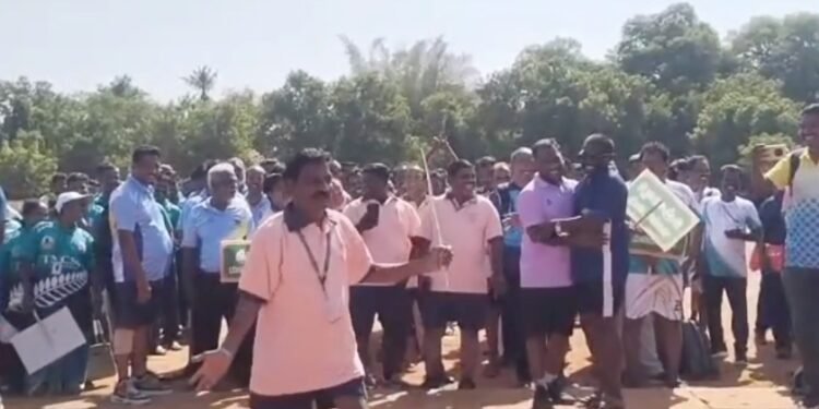 தமிழ்நாடு நுகர்வோர் வாணிபக் கழக ஊழியர்களுக்கு இடையே மாநில அளவிலான முதல்வர் கோப்பை விளையாட்டு போட்டி